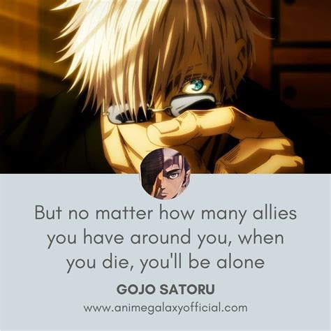 Gojo Satoru saying .